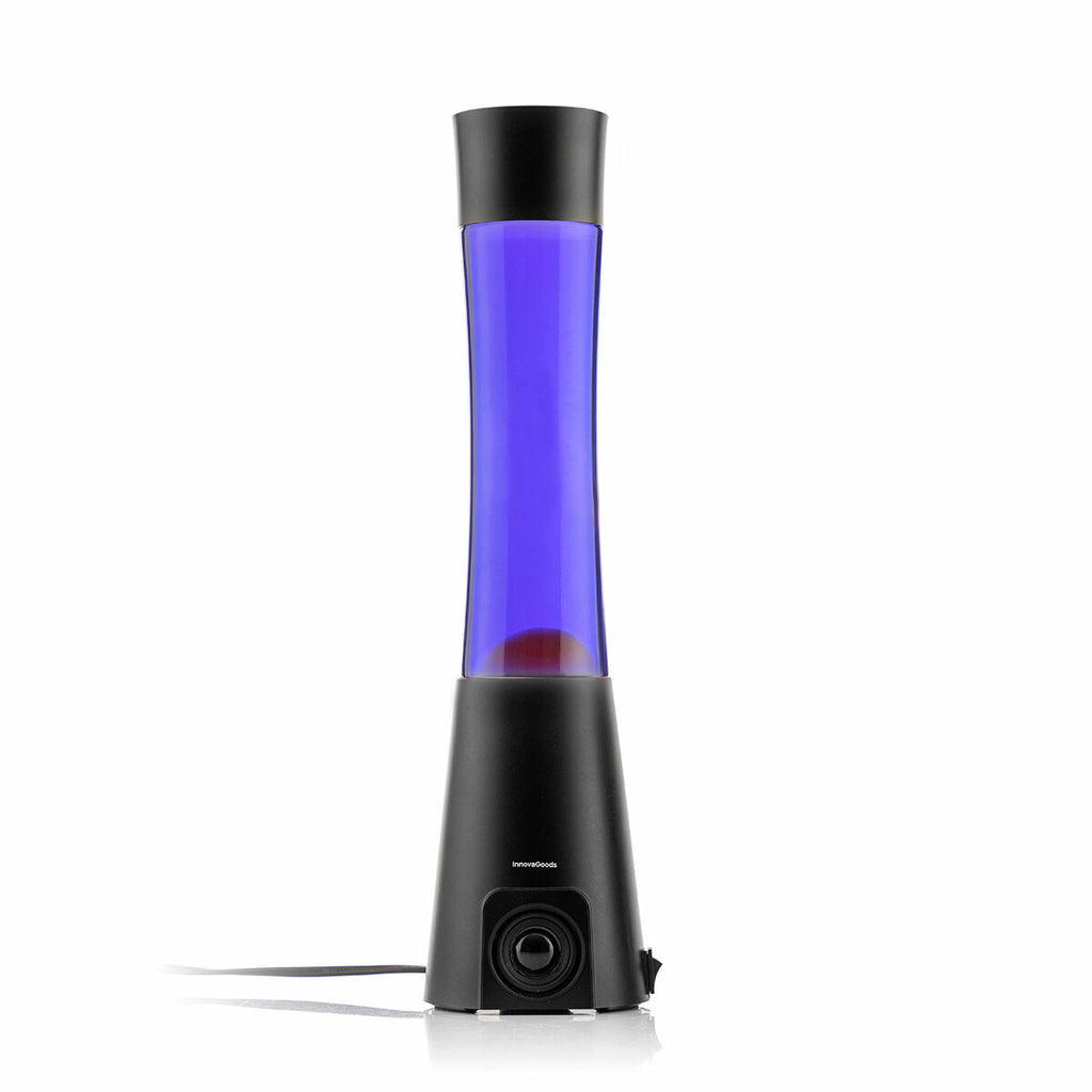 A standalone view of the Lava Lamp with Speaker in a clear white background. Brand name is visible on the black base.