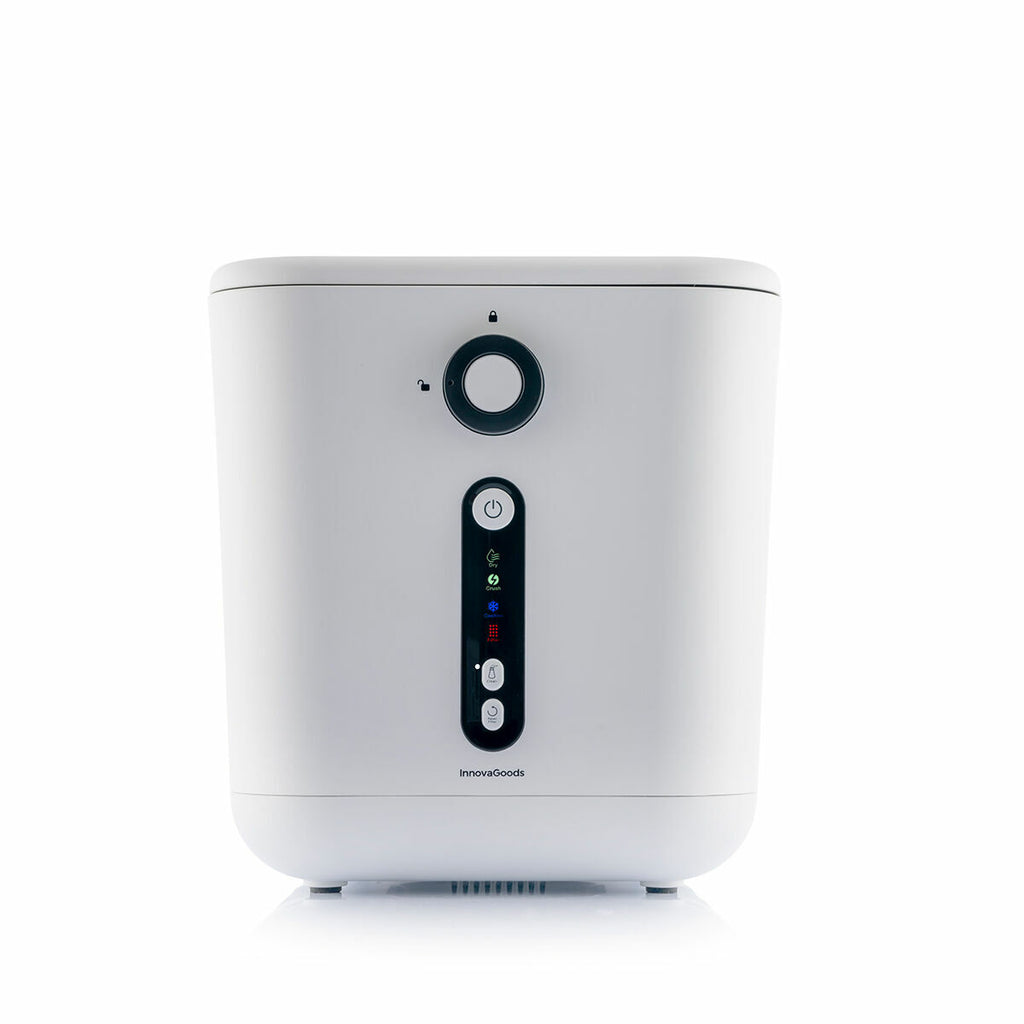 A clean, front view of the Ewooster electric composter, highlighting the control panel.