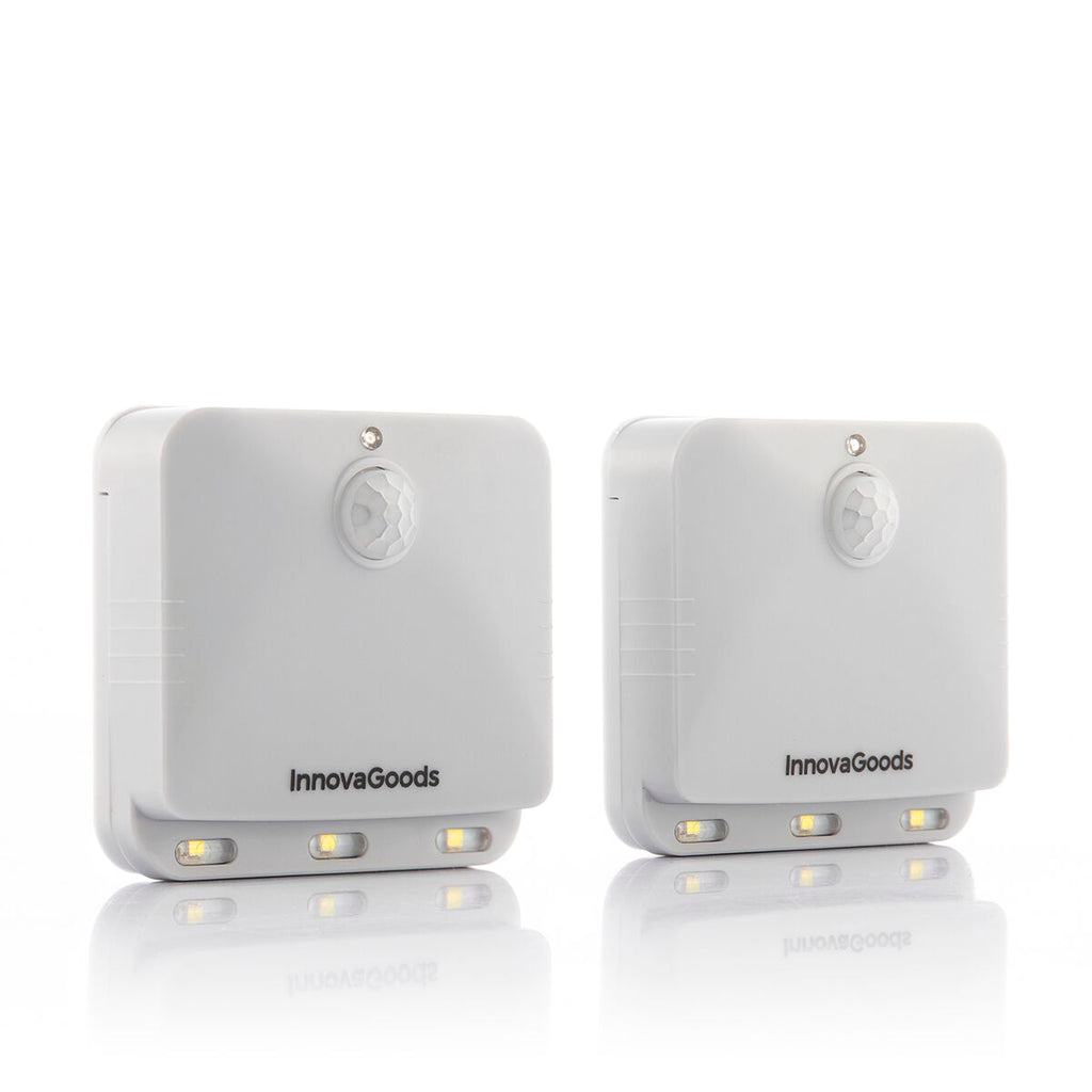 Clean product hero shot of two LED units side by side, showing their complete design and structure clearly.